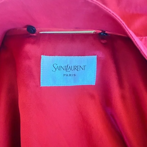 SAINT LAURENT JACKET IN COTTON COGNAC - Picture 10 of 17